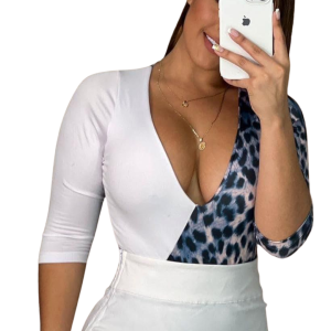 Blusa print blue