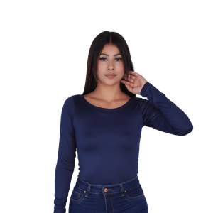 Body Blusa Manga Larga con Doble Lycra Interna – Escote Bandeja 1099B-1
