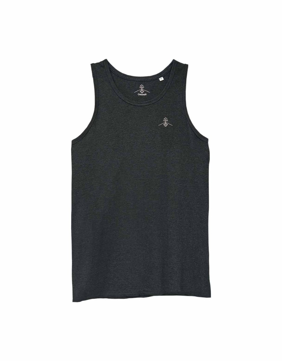 Camiseta tirantes orgánica - Gris Oscuro Jaspeado - Imagen 5