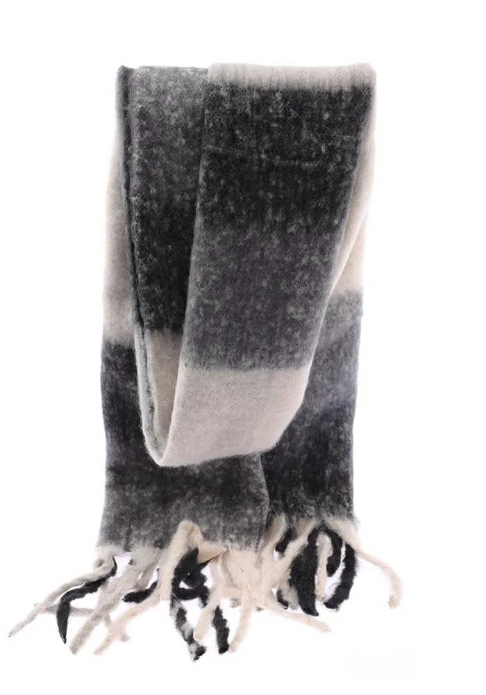 Bufanda estampado vichy con flecos - Imagen 4