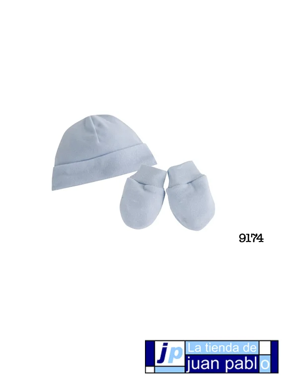 CALAMARO 9174 Gorro + Manoplas Liso