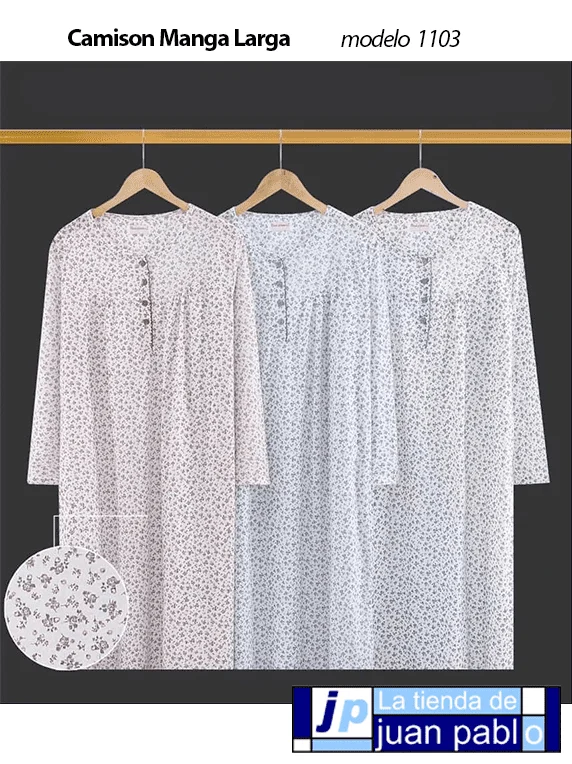 Camisón para Señora de Manga Larga - Imagen 2