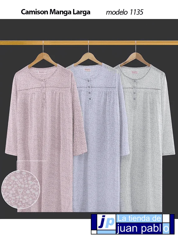 Camisón para Señora de Manga Larga - Imagen 3