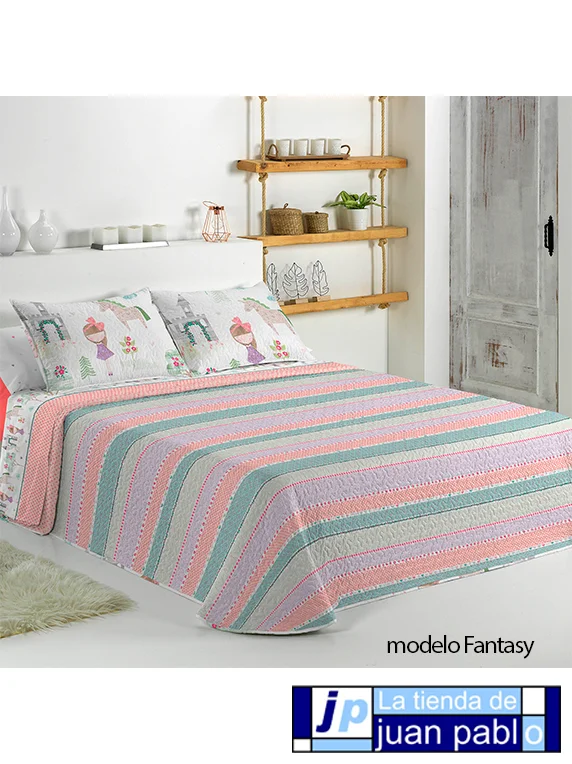 CAÑETE Colcha Bouti Reversible Fantasy - Imagen 3