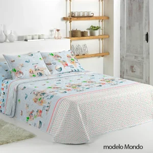 CAÑETE Colcha Bouti Reversible Mondo