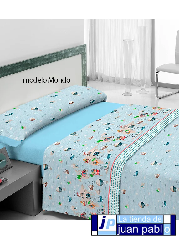 CAÑETE Juego de Sábanas de Tela Infantiles - Imagen 5