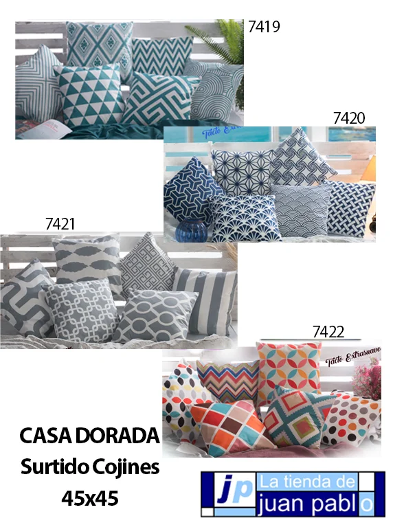 CASA DORADA Surtido 10 Cojines 45x45cm - Imagen 2