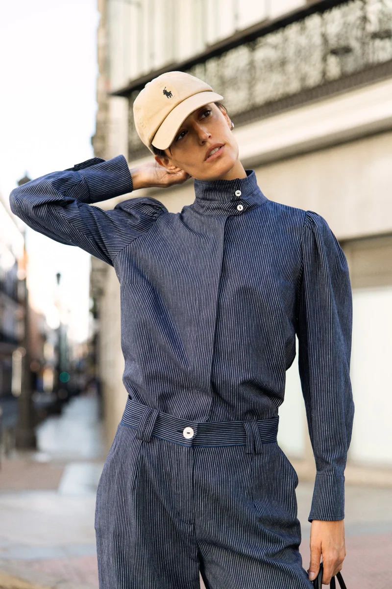 Blusa Rigot Azul Marino - Imagen 6