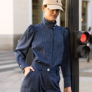 Blusa Rigot Azul Marino