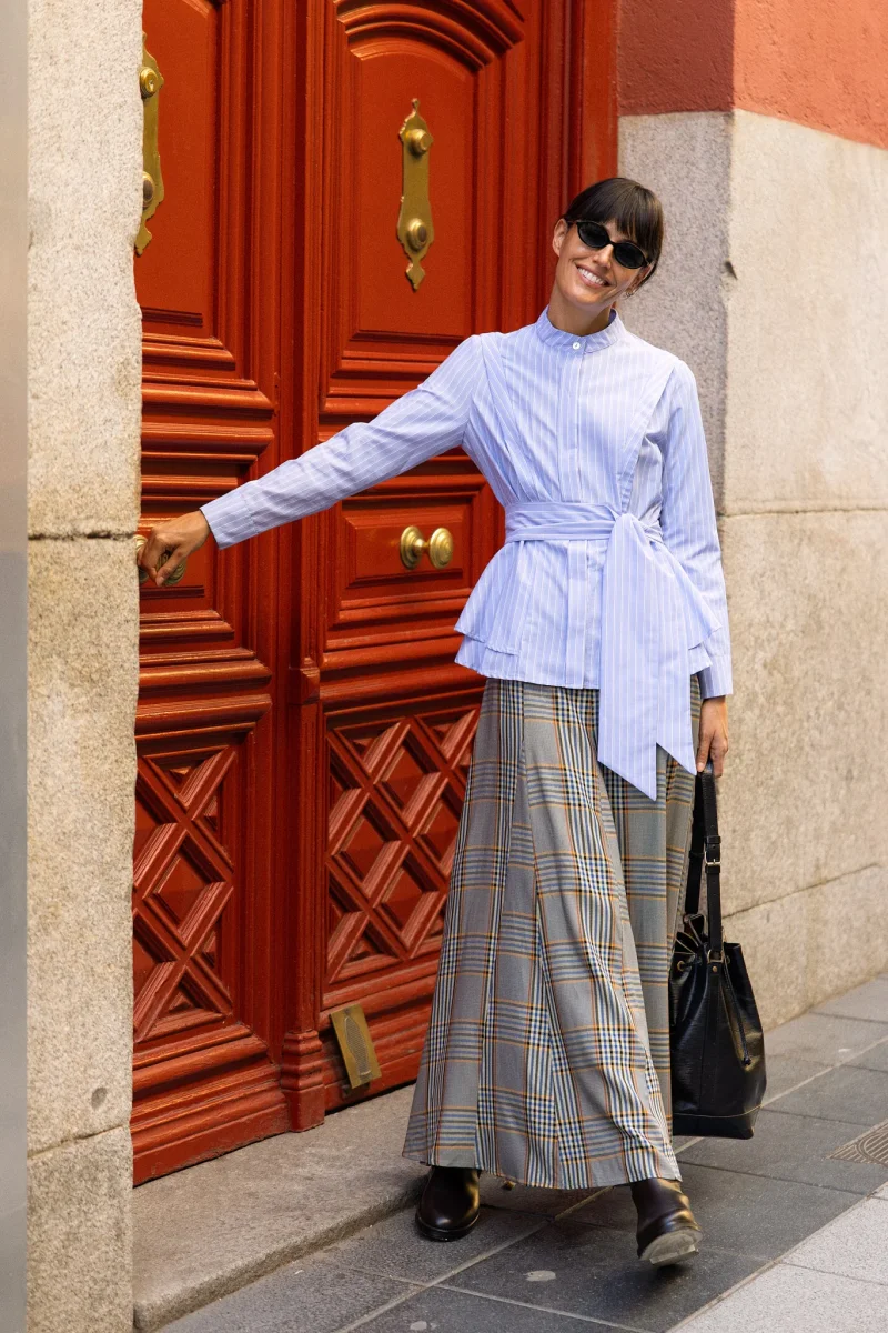 Falda Louise Midi Cuadros - Imagen 2
