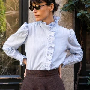 Blusa Juliette Volante Azul