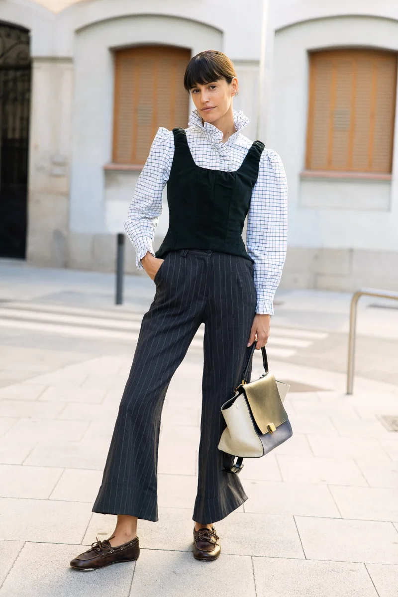 Pantalón Gabrielle Gris Raya Diplomática