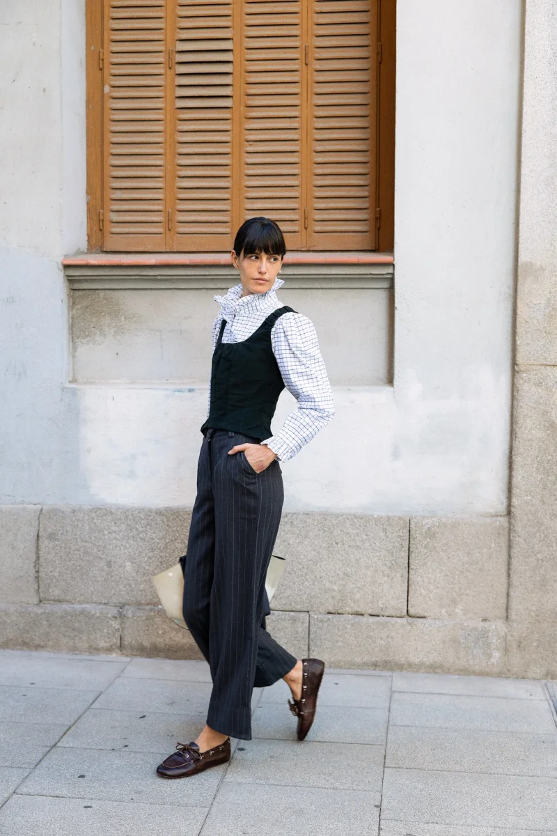 Pantalón Gabrielle Gris Raya Diplomática - Imagen 7