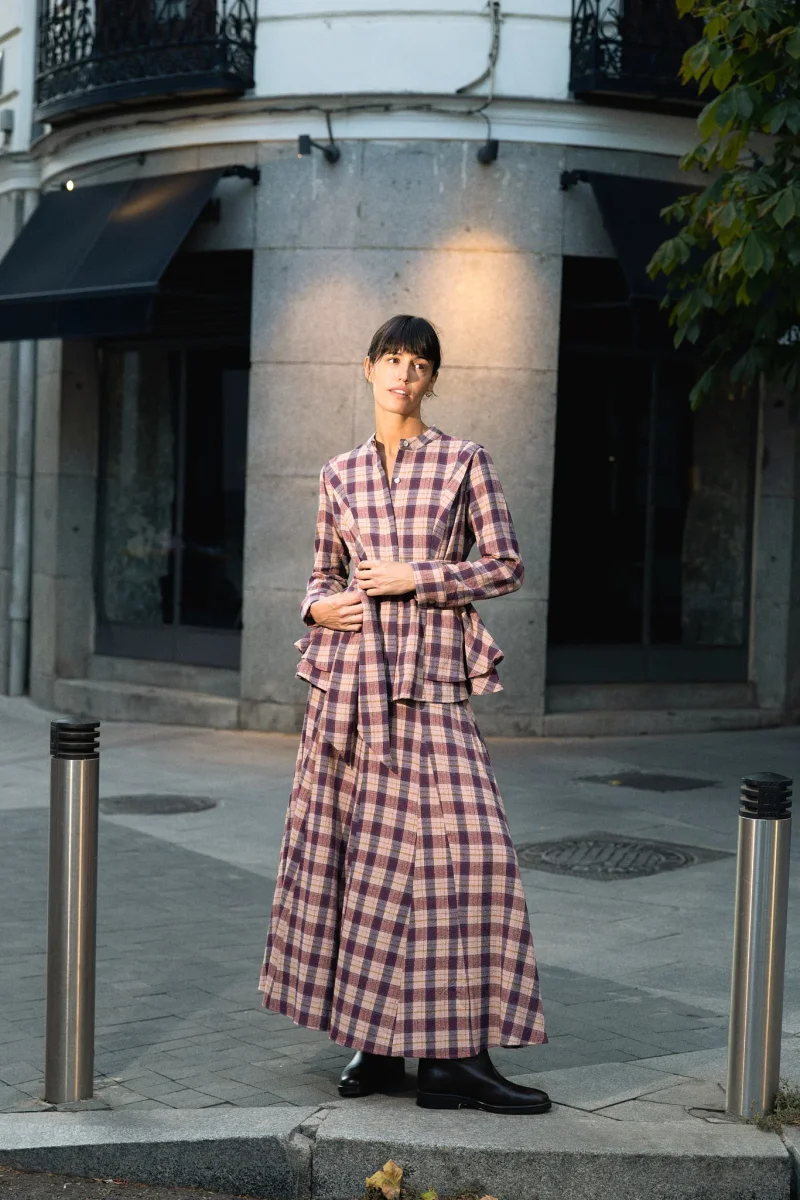 Falda Chloé Cuadros - Imagen 3
