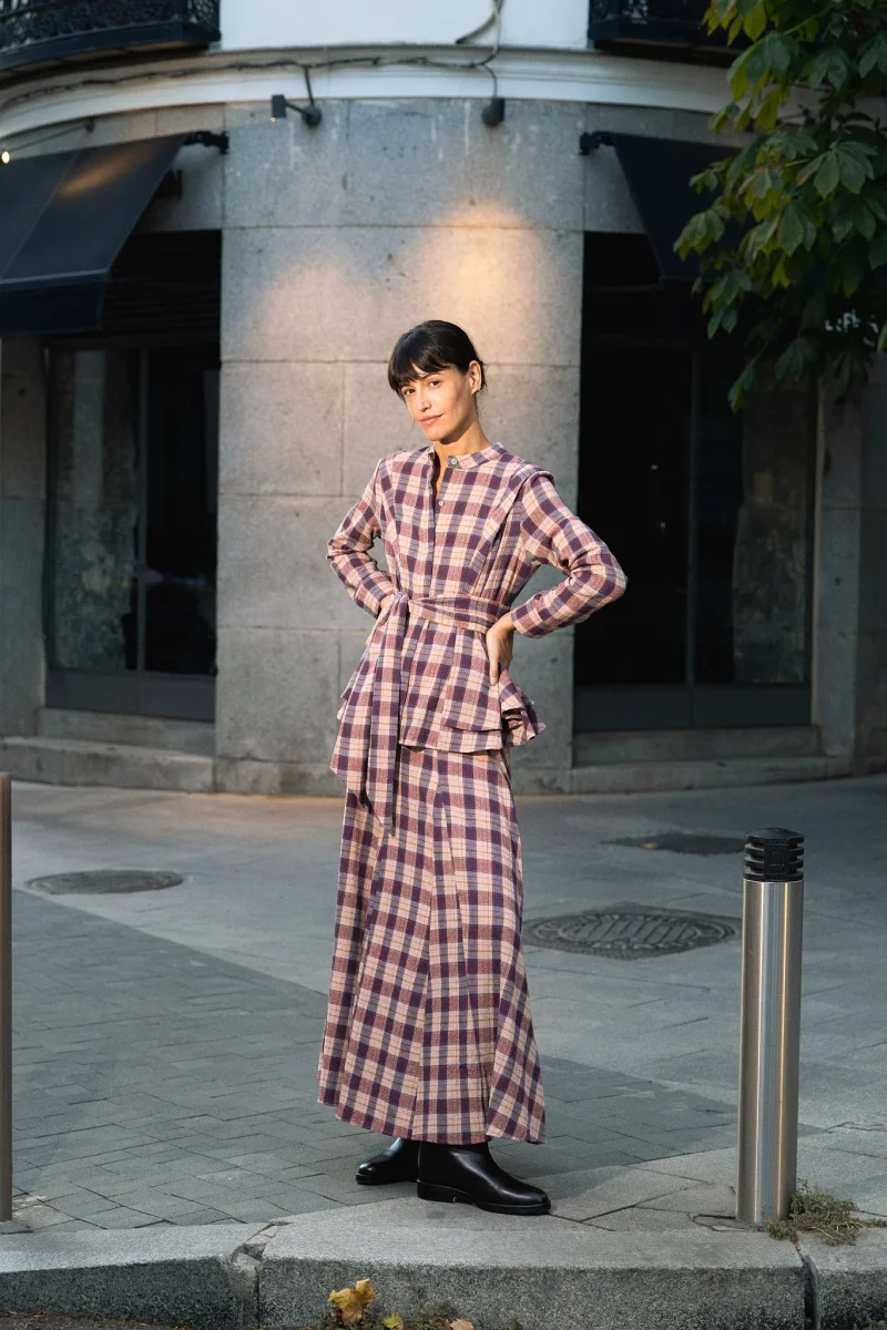 Falda Chloé Cuadros - Imagen 6