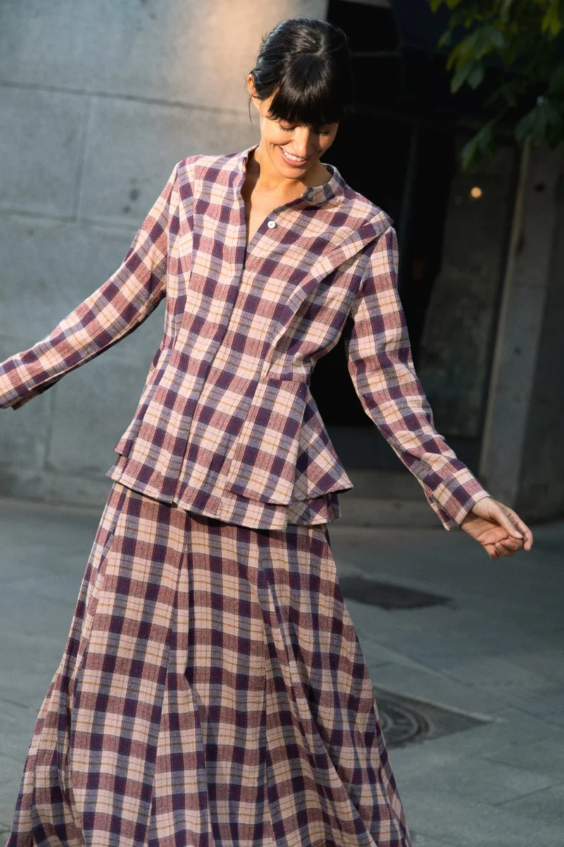 Falda Chloé Cuadros - Imagen 4
