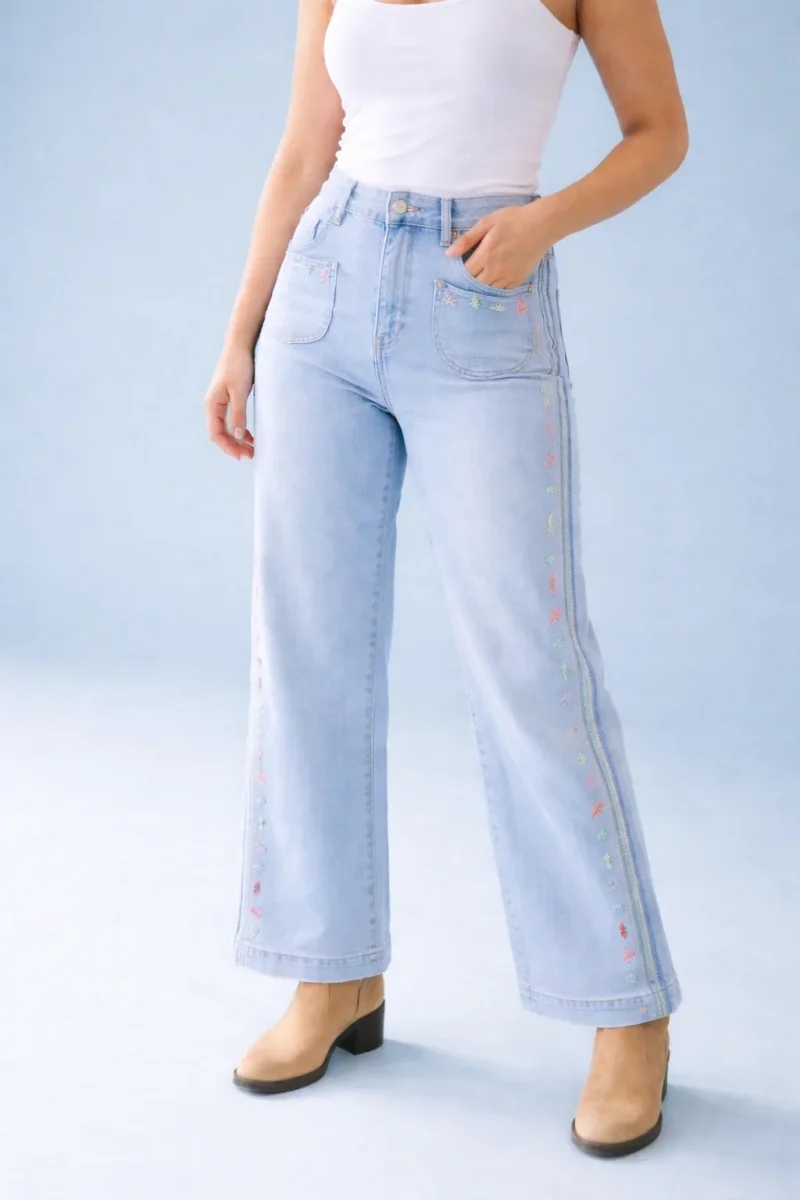 Jeans bordados - Imagen 2
