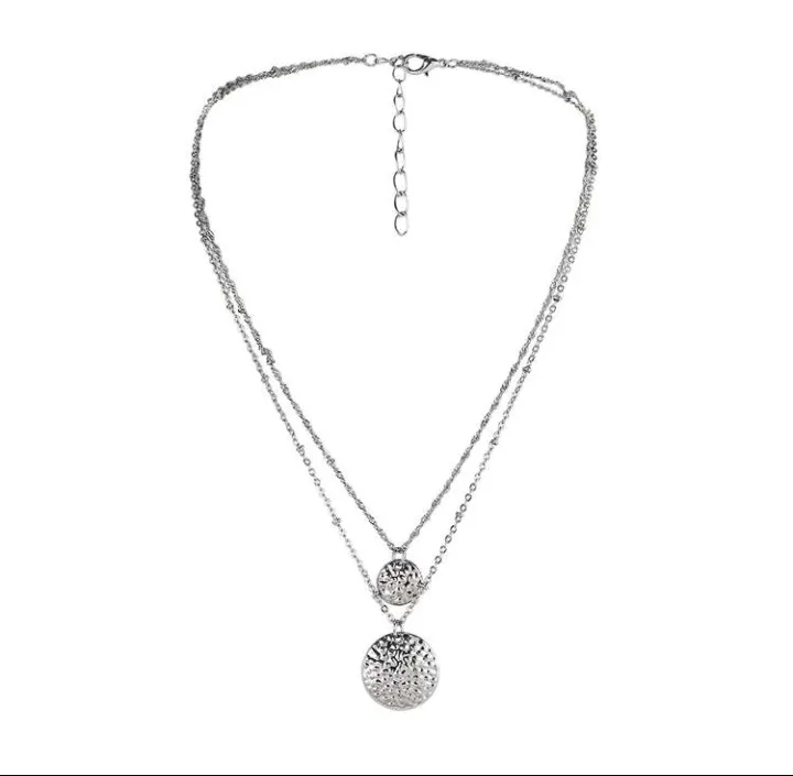 Collar de 2 cadenas colgantes rugosos, Darice - Imagen 6