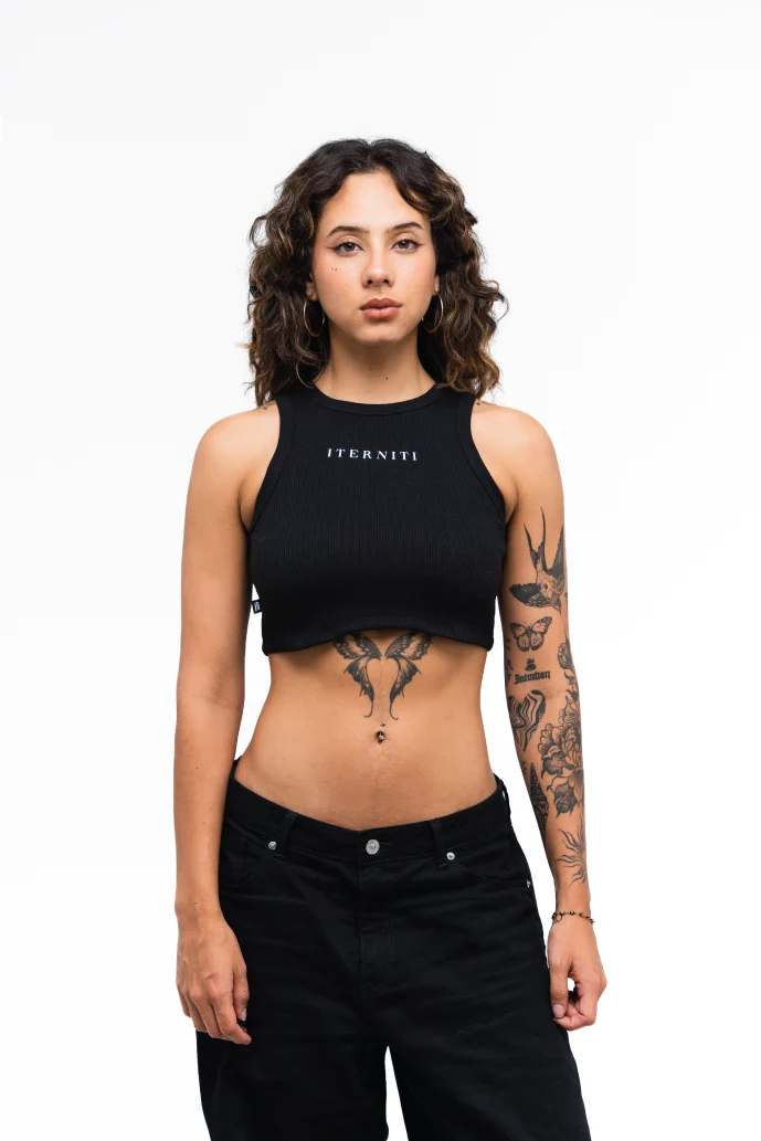 Crop Top Negro - Imagen 2