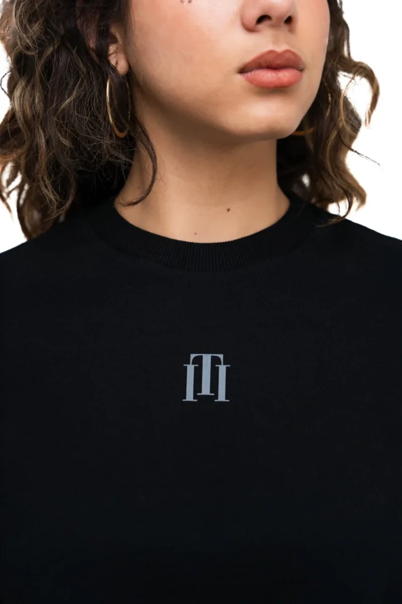 Crop Top Oversize Black - Imagen 4
