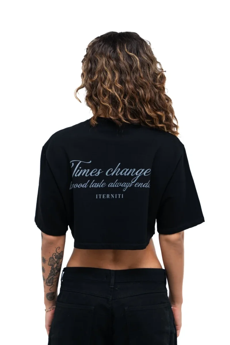 Crop Top Oversize Black - Imagen 3