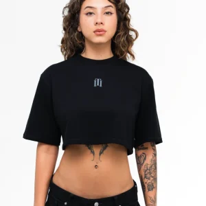 Crop Top Oversize Black