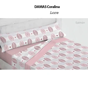 DAMAS Juego de Sábanas de Coralina