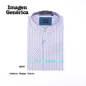 DAVO Camisa Manga Corta Tela