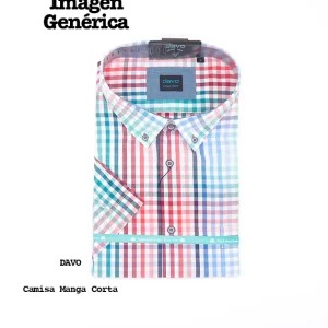 DAVO Tallas Especiales Camisa Manga Corta Tela