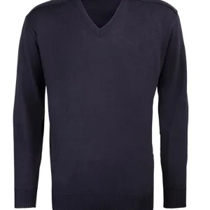 DAVO Jersey Pullover de Caballero con Cuello Pico
