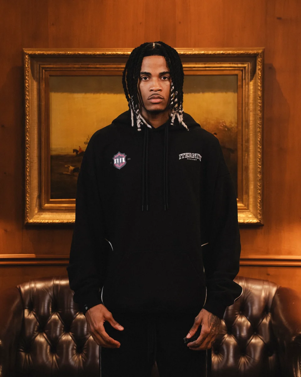 Hoodie Negro Off-Season Hombre - Imagen 4