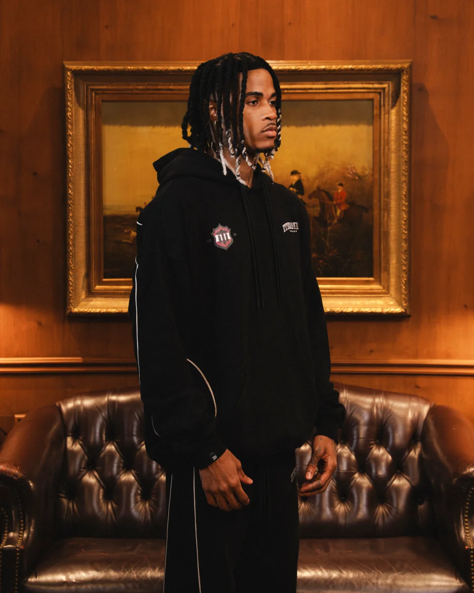 Hoodie Negro Off-Season Hombre - Imagen 5