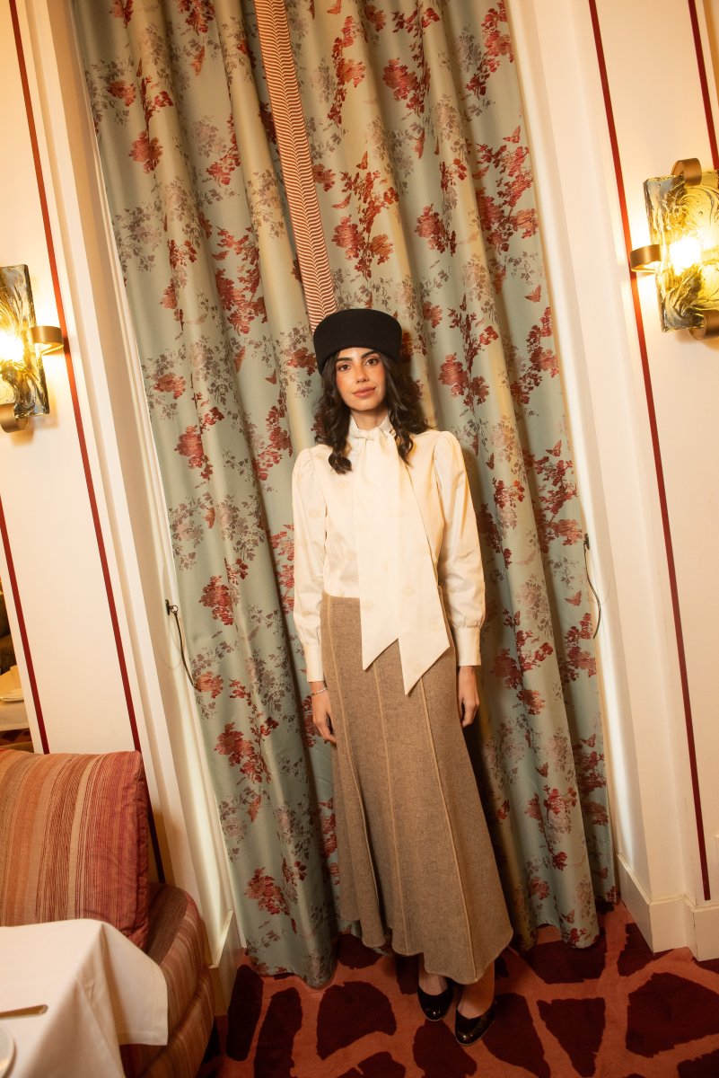 Falda Snowfall Lana Beige - Imagen 3