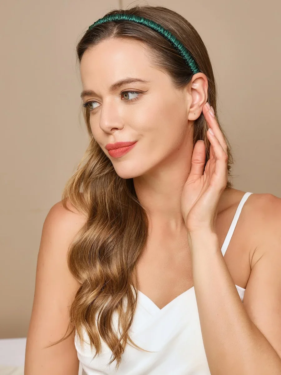 19Momme Pura Seda Vintage Diadema - Imagen 5
