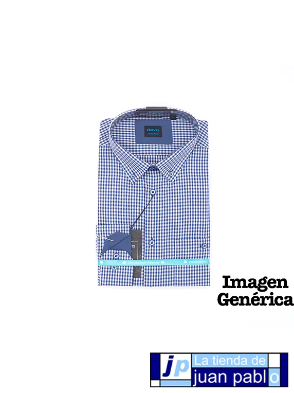 DAVO Camisa Manga Larga Tela