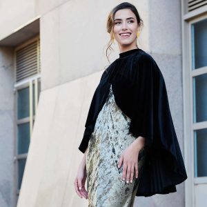 Capa Terciopelo Elevación Cuello | Varios Colores