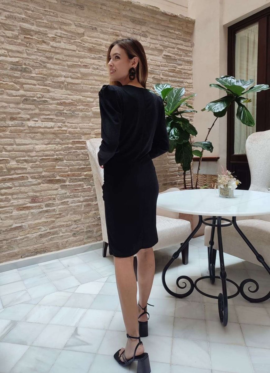 Vestido Brillo | Talla Única | Negro | Saint-Lauren - Imagen 4