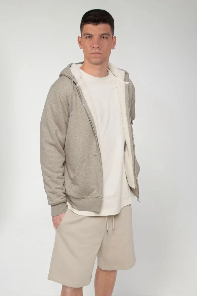 Chaqueta sherpa - Nuez Jaspeado