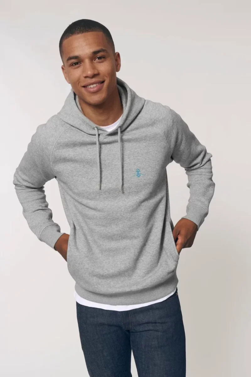 Sudadera orgánica - Gris Jaspeado - Imagen 4
