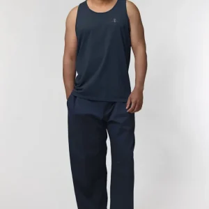 Camiseta tirantes orgánica - Azul Marino