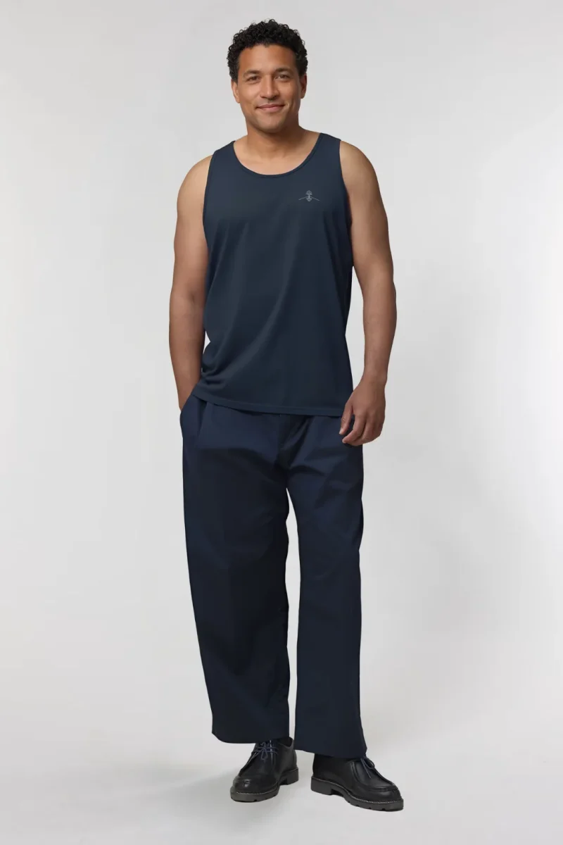 Camiseta tirantes orgánica - Azul Marino - Imagen 2