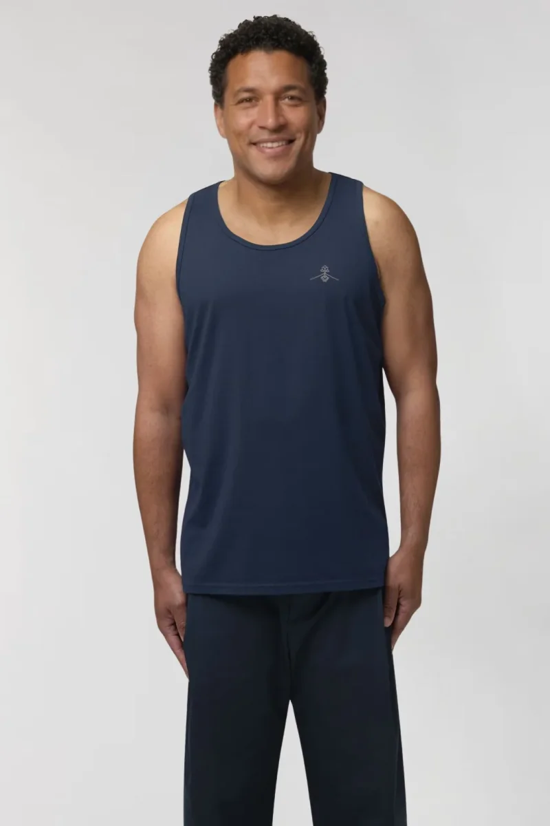 Camiseta tirantes orgánica - Azul Marino - Imagen 4