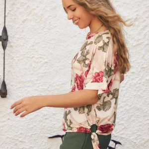 Camiseta floral anilla