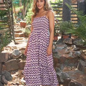 Vestido midi estampado