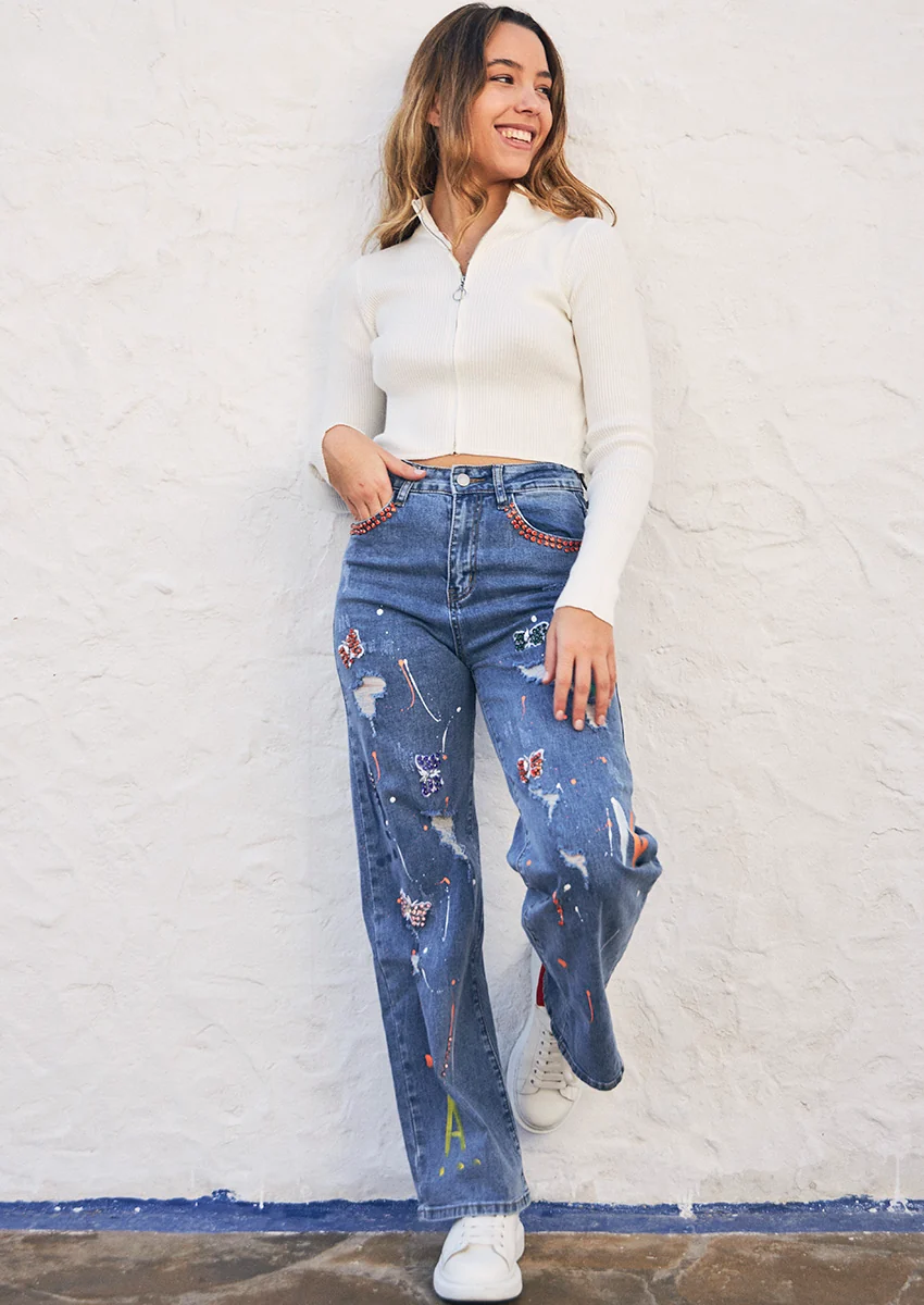 Jeans aplicaciones
