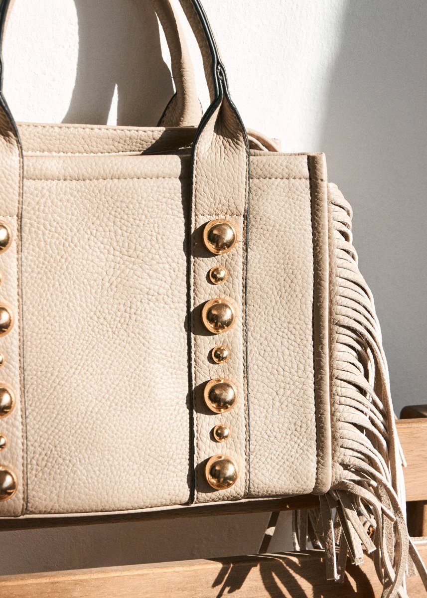 Bolso flecos tachuelas - Imagen 7