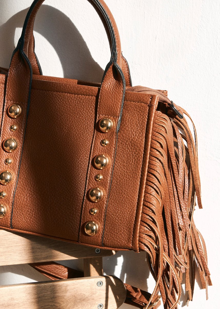 Bolso flecos tachuelas - Imagen 3