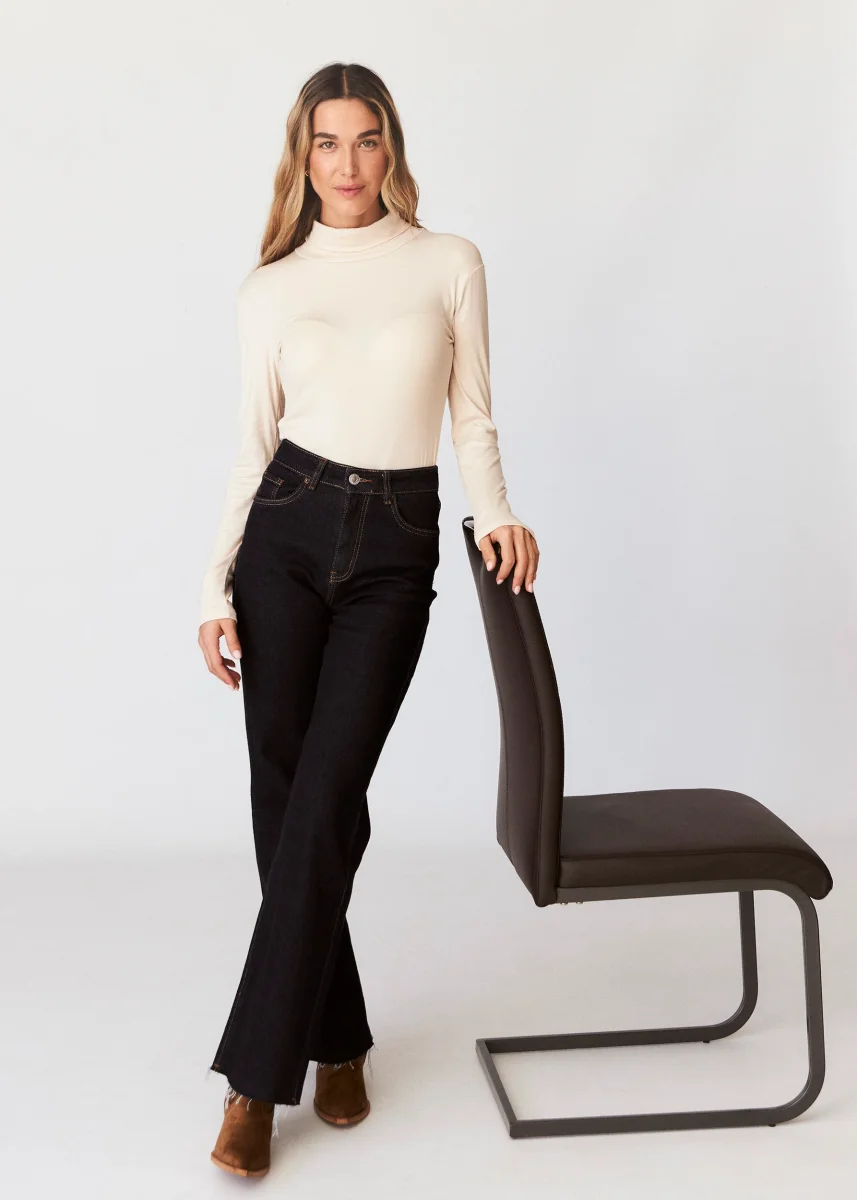 Jeans straight leg básicos - Imagen 3