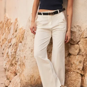 Pantalones rectos pinzas