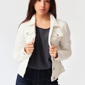 Cazadora denim bordados